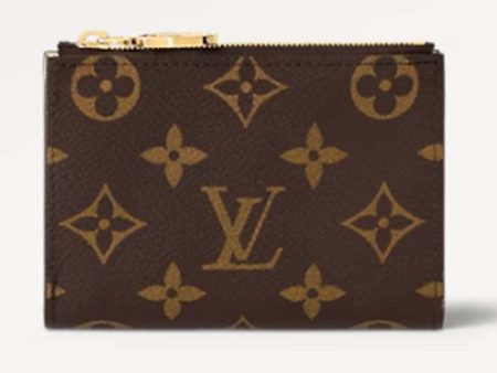 Louis Vuitton Unisex LV Lisa Wallet Vert Noto Green Monogram Coated Canvas Grained Cowhide Leather Cheap