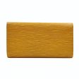 LOUIS VUITTON long wallet in yellow epi leather For Discount