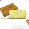 Louis Vuitton LV Unisex Zippy Wallet Yellow Monogram Empreinte Embossed Supple Grained Cowhide Supply