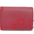 Prada 1MH021 Saffiano compact wallet pink tri-fold ladies mini Fashion