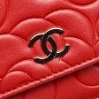 Camellia Lambskin Leather Wallet on Chain Red SHW Online Hot Sale