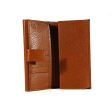 Gucci Women s Wallet Leather Large Check Book Style Brown 231843 Discount