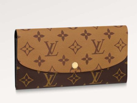 Louis Vuitton LV Unisex Emilie Wallet Brown Monogram Reverse Coated Canvas Online now