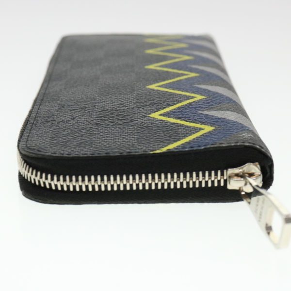 LOUIS VUITTON Damier Graphite Zippy Wallet Vertical Wallet N61253 LV Auth 38889 Cheap