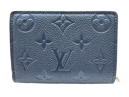 LOUIS VUITTON Portefeuil Coupe Empreinte M80151 RFID IC Chip Bifold Wallet Leather Blue Women s Men s Cheap