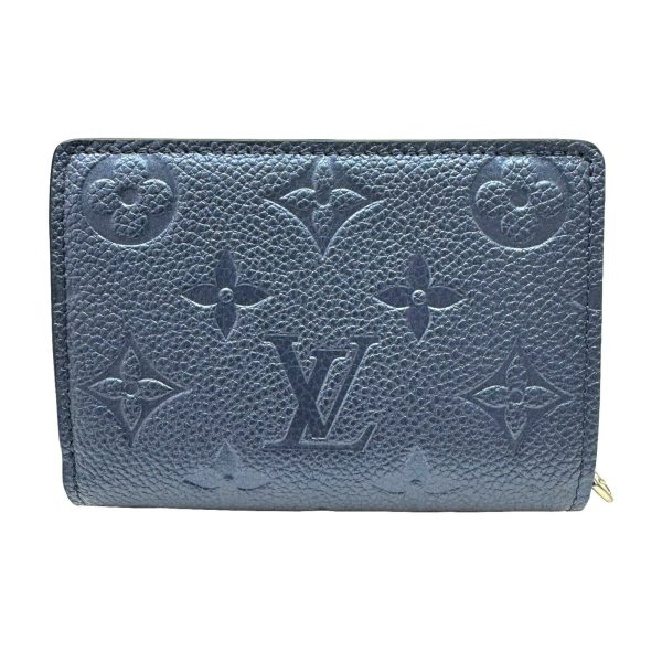 LOUIS VUITTON Portefeuil Coupe Empreinte M80151 RFID IC Chip Bifold Wallet Leather Blue Women s Men s Cheap