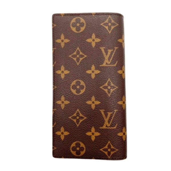 LOUIS VUITTON Portefeuille Brazza Monogram M66540 SR2099 Bifold Long Wallet Brown Men s Women s Online