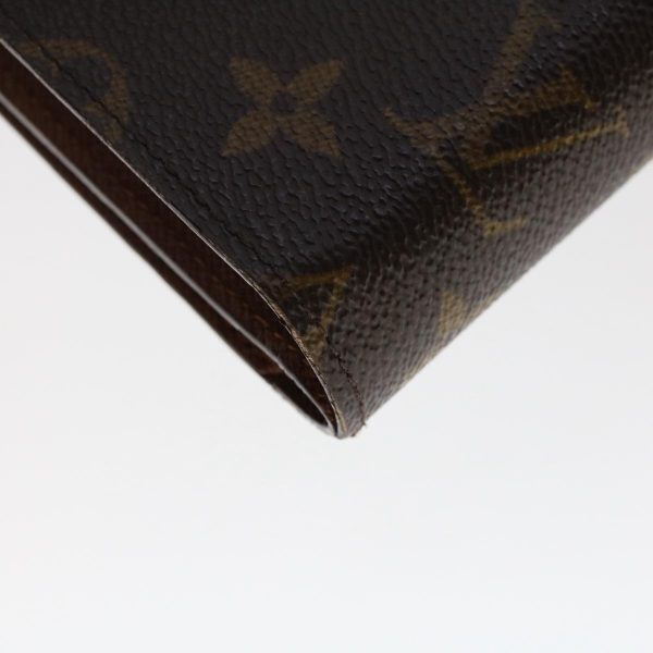 LOUIS VUITTON Monogram Porte Papier Zip Wallet M61207 LV Auth 49468 For Cheap