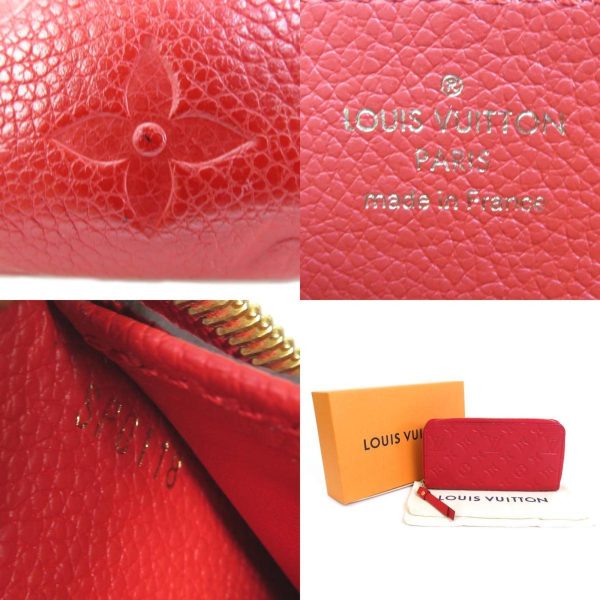 LOUIS VUITTON Round Zipper Long Wallet Monogram Emprene Zippy Scarlet Women s M63691 on Sale