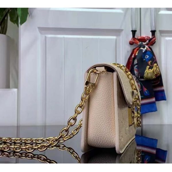 Louis Vuitton LV Women Wallet On Chain Métis Cream Monogram Empreinte Embossed Supple Grained Cowhide Leather For Sale