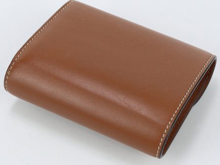 CELINE 10D78 3BZG 04LU Small wallet Triomphe Tri-fold wallet with coin purse Calfskin brown Women on Sale