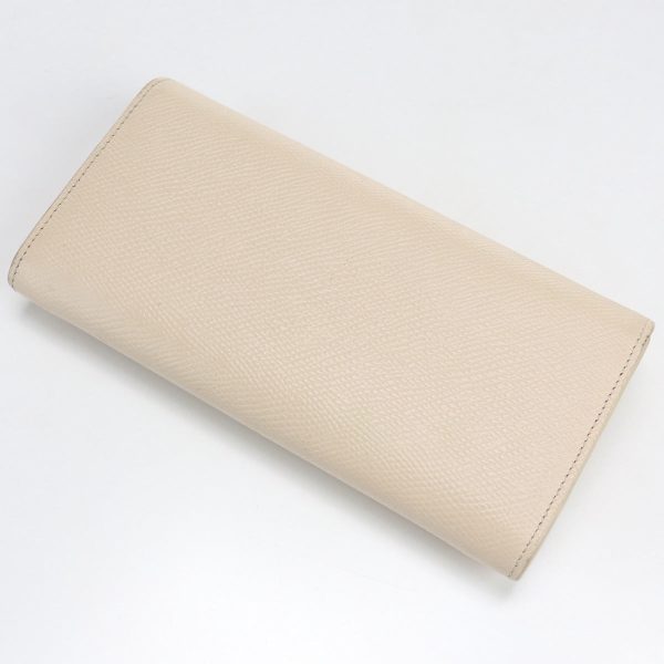 CELINE 73004757 Large flap wallet With Purse Bifold Long purse eather Women Beige Online