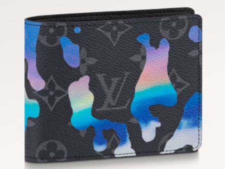 Louis Vuitton LV Unisex Multiple Wallet Sunrise Monogram Eclipse Coated Canvas Online