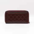 Boy Long Zipped Wallet Burgundy For Sale