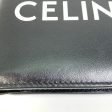 CELINE Folded wallet 10C873DME leather black logo Bi-fold wallet Women Secondhand Online Sale