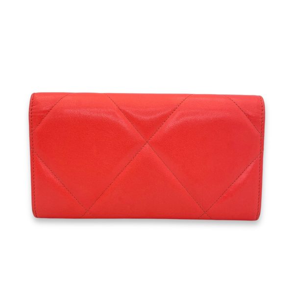 C19 Wallet Coral in Goat Leather, Gold hardware Sale