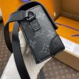 Louis Vuitton LV Unisex Steamer Wearable Wallet Black Monogram Eclipse Coated Canvas Cowhide Leather For Discount