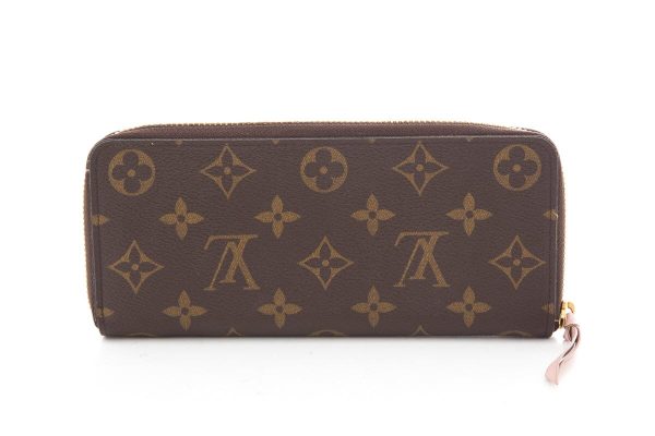 Louis Vuitton Brown & Pink Monogram Wallet For Discount