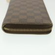 LOUIS VUITTON Damier Ebene Zippy Wallet Long Wallet N41661 LV Auth 38366 Cheap