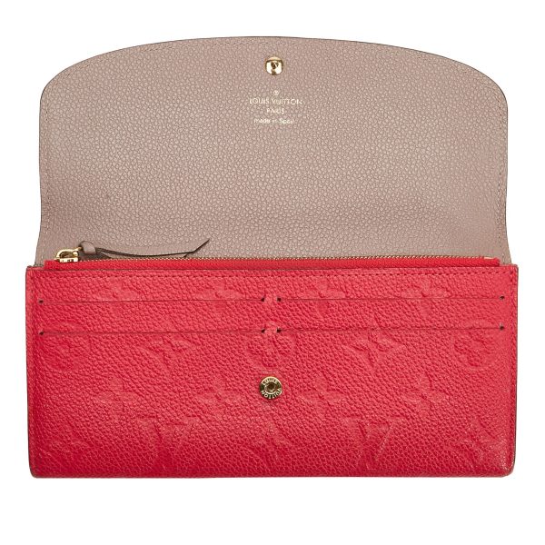 LOUIS VUITTON Empreinte Emilie Wallet Red For Cheap