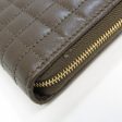 Celine Round Fastener Quilting With C Charm 10B553BFL Women s Leather Long Wallet [bi-fold] Khaki Sale