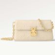 Louis Vuitton LV Women Wallet On Chain Métis Cream Monogram Empreinte Embossed Supple Grained Cowhide Leather For Sale