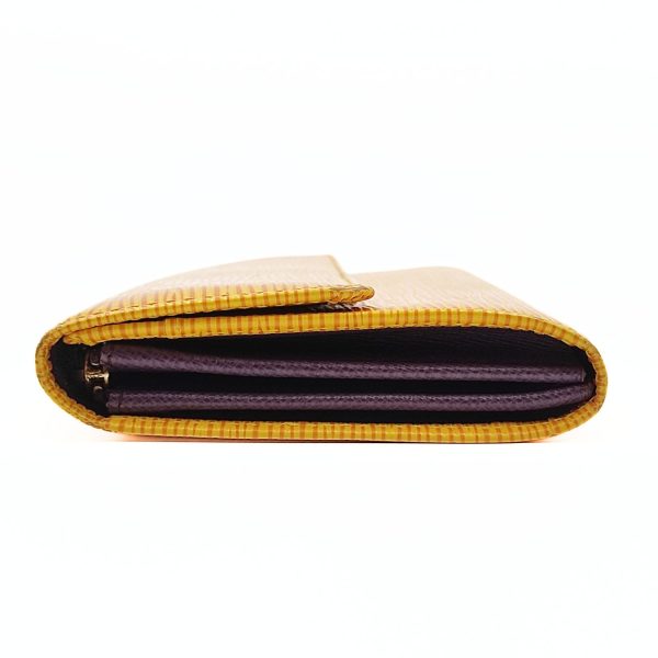 LOUIS VUITTON long wallet in yellow epi leather For Discount