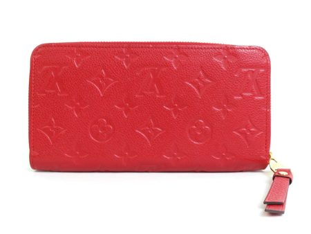 LOUIS VUITTON Round Zipper Long Wallet Monogram Emprene Zippy Scarlet Women s M63691 on Sale