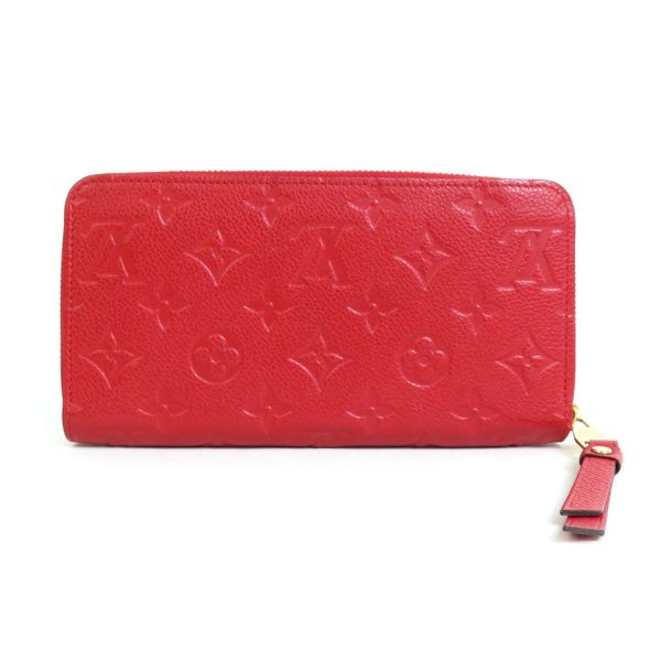 LOUIS VUITTON Round Zipper Long Wallet Monogram Emprene Zippy Scarlet Women s M63691 on Sale