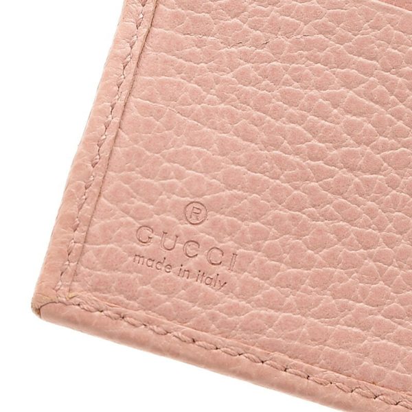 GUCCI GG Marmont Compact Wallet Leather Pink 456122 Online