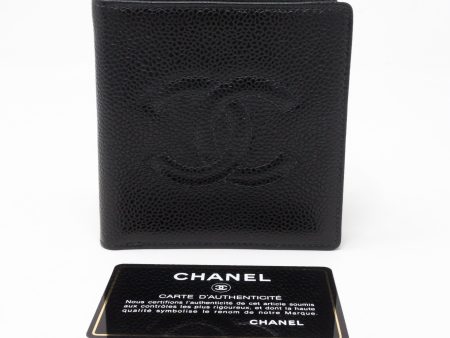 Compact Classic Wallet Black Caviar Leather Online