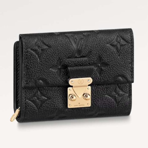 Louis Vuitton LV Unisex Métis Compact Wallet Black Monogram Empreinte Embossed Supple Grained Cowhide Leather Online Sale