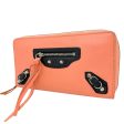 BALENCIAGA Long Wallet Purse Calfskin pink Zip Around Women Online Hot Sale