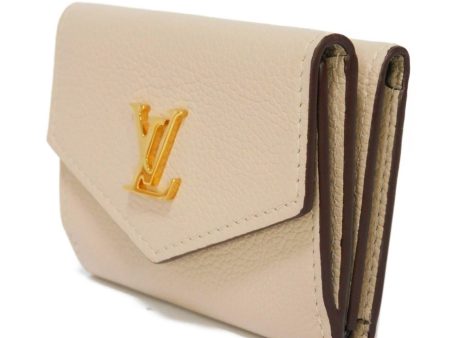 LOUIS VUITTON Trifold Wallet Portefeuille Lock Mini Snap Button Compact LV Logo Greige M69340 Men s Women s Billfold Fashion