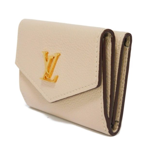 LOUIS VUITTON Trifold Wallet Portefeuille Lock Mini Snap Button Compact LV Logo Greige M69340 Men s Women s Billfold Fashion