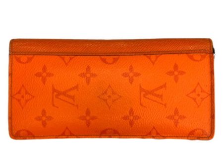 LOUIS VUITTON Taigarama Portefeuille Brother NM M30427 Volcano Orange Monogram Long Wallet Online