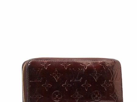 LOUIS VUITTON Monogram Vernis Zippy Long Wallet M93522 Amarant Purple Patent Leather Women s Fashion