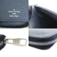 LOUIS VUITTON Round Zipper Long Wallet Epi Zippy Vertical Leather Blue Marine Men s M61828 Sale