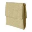 LOUIS VUITTON Portomone Bier Cult Credit Trifold Wallet M6348A Epi Leather Vanilla Yellow Cream Gold Hardware W Hook Online