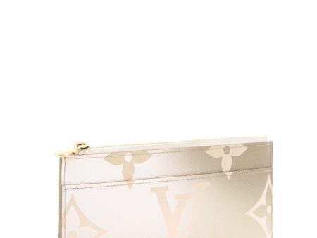 Louis Vuitton Monogram Sunset Khaki Slim Purse Wallet Online now