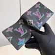 Louis Vuitton LV Unisex Multiple Wallet Black Borealis Calf Leather Textile Lining Online Hot Sale