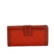 Gucci Women s Wallet Large GG logo fabric & leather Checkbook Red 231839 Sale