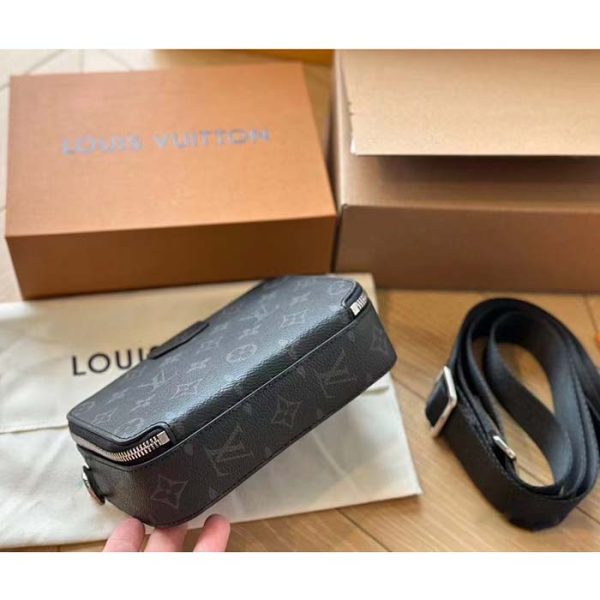 Louis Vuitton Unisex LV Alpha Wearable Wallet Monogram Eclipse Coated Canvas Cowhide Leather Online Hot Sale