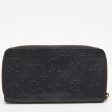 LOUIS VUITTON Bleu Infini Monogram Leather Zippy Wallet For Discount