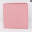 Pink Caviarskin Square Wallet on Sale