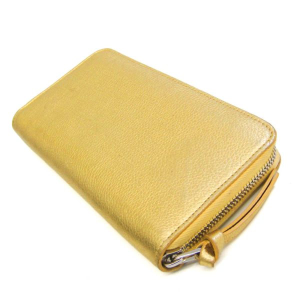 LOUIS VUITTON Zippy Lock Me Japan Limited M63816 Women s Calf Leather Long Wallet [bi-fold] Gold Sale