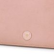 Bi-fold Long Pink Wallet in Calfskin, Gold hardware Hot on Sale