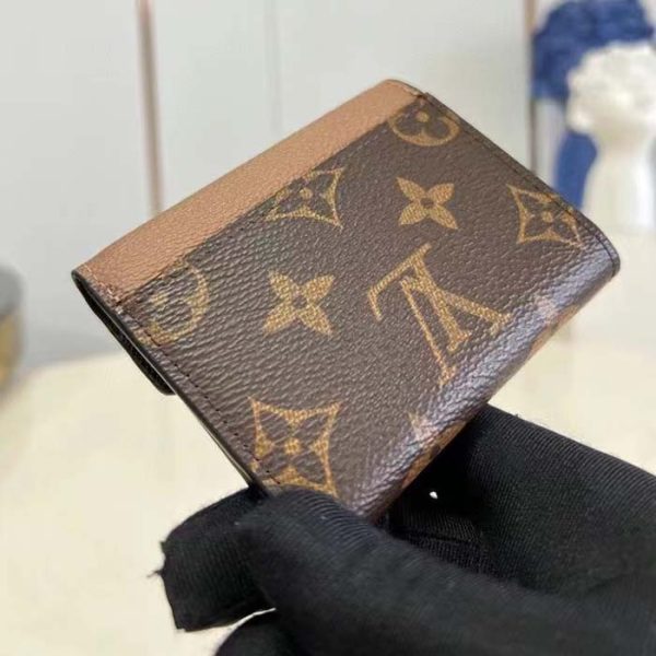 Louis Vuitton LV Unisex Zoe Wallet Monogram Reverse Coated Canvas Cowhide Leather Online Sale