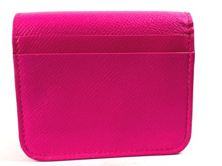 BALENCIAGA Folded wallet 594216 leather pink By color Everyday Mini Wallet Women Hot on Sale