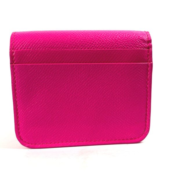 BALENCIAGA Folded wallet 594216 leather pink By color Everyday Mini Wallet Women Hot on Sale